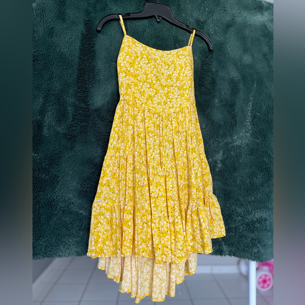 Yellow dress sun dress